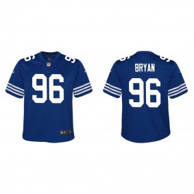 Youth Taven Bryan Indianapolis Colts Royal Alternate Game Jersey