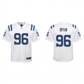 Youth Taven Bryan Indianapolis Colts White Game Jersey