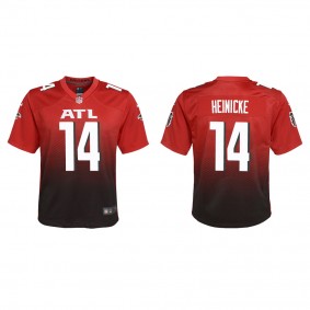Youth Taylor Heinicke Atlanta Falcons Red Alternate Game Jersey