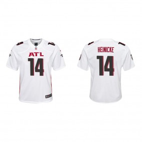 Youth Taylor Heinicke Atlanta Falcons White Game Jersey