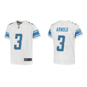 Youth Terrion Arnold Detroit Lions White Game Jersey