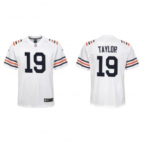 Youth Tory Taylor Chicago Bears White Classic Game Jersey
