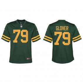 Youth Travis Glover Green Bay Packers Green Alternate Game Jersey