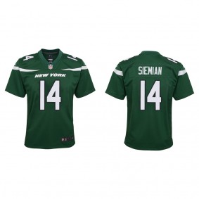 Youth New York Jets Trevor Siemian Green Game Jersey