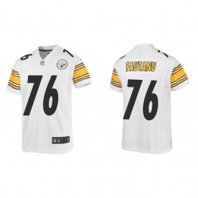 Youth Troy Fautanu Pittsburgh Steelers White Game Jersey