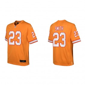 Youth Tykee Smith Tampa Bay Buccaneers Orange Throwback Game Jersey