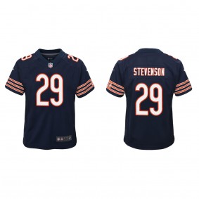 Youth Chicago Bears Tyrique Stevenson Navy 2023 NFL Draft Game Jersey