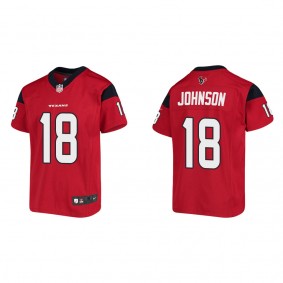 Youth Houston Texans Tyron Johnson Red Game Jersey