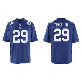Youth Tyrone Tracy Jr. New York Giants Royal Game Jersey