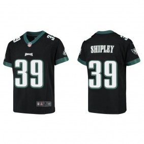 Youth Will Shipley Philadelphia Eagles Black Game Jersey