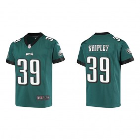 Youth Will Shipley Philadelphia Eagles Midnight Green Game Jersey