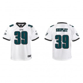 Youth Will Shipley Philadelphia Eagles White Game Jersey