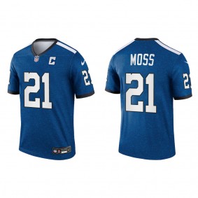 Zack Moss Indianapolis Colts Royal Indiana Nights Alternate Legend Jersey
