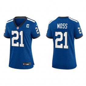 Zack Moss Women Indianapolis Colts Royal Indiana Nights Game Jersey